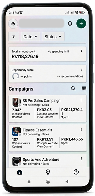 Example of campaign structure and performance tracking used in real projects.