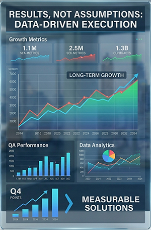 Our expertise spans across multiple industries, allowing us to adapt strategies based on unique business needs.